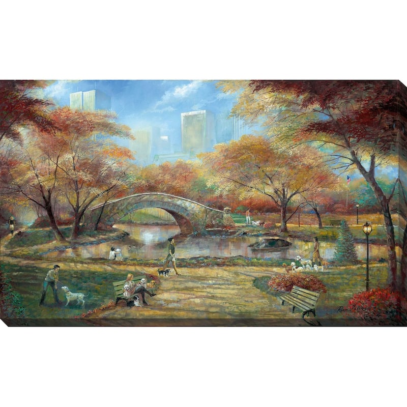 "Dog Park" by Ruane Manning Print on Canvas Bed Bath & Beyond 36036676